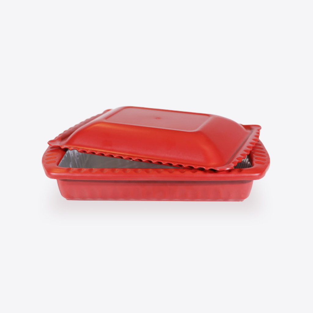 Red Serving Carrier For Foil Pans