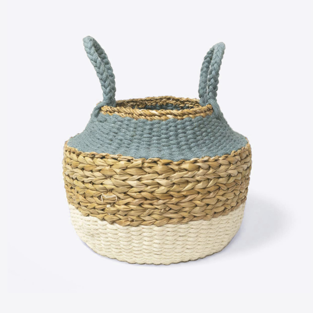 Ula Blue Foldable Basket